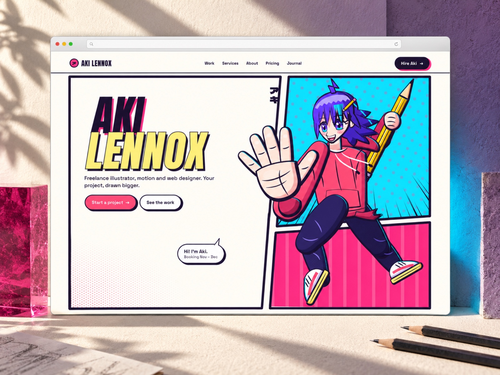 Aki Lennox Framer template