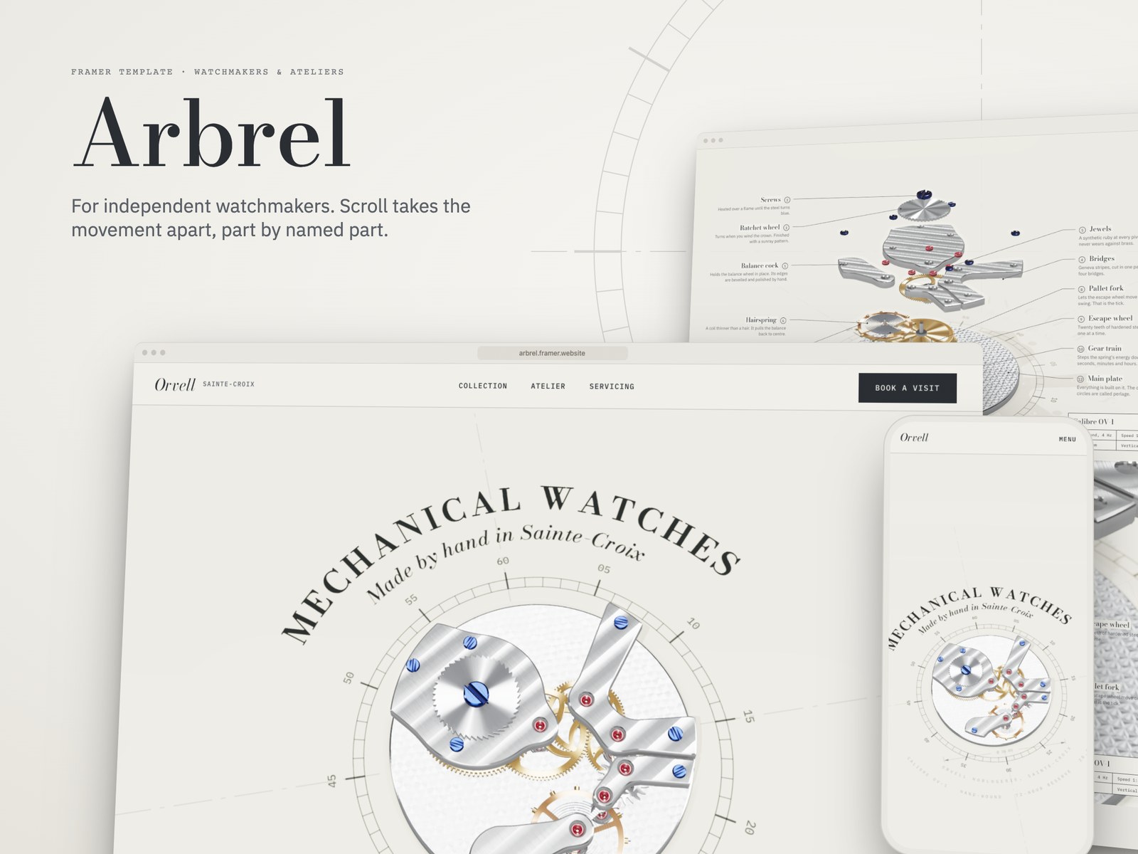 Arbrel Framer template