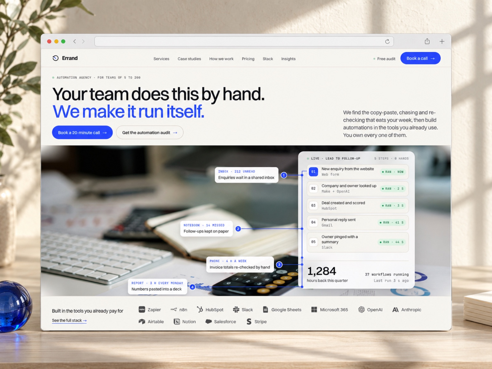 Automation Agency Framer template