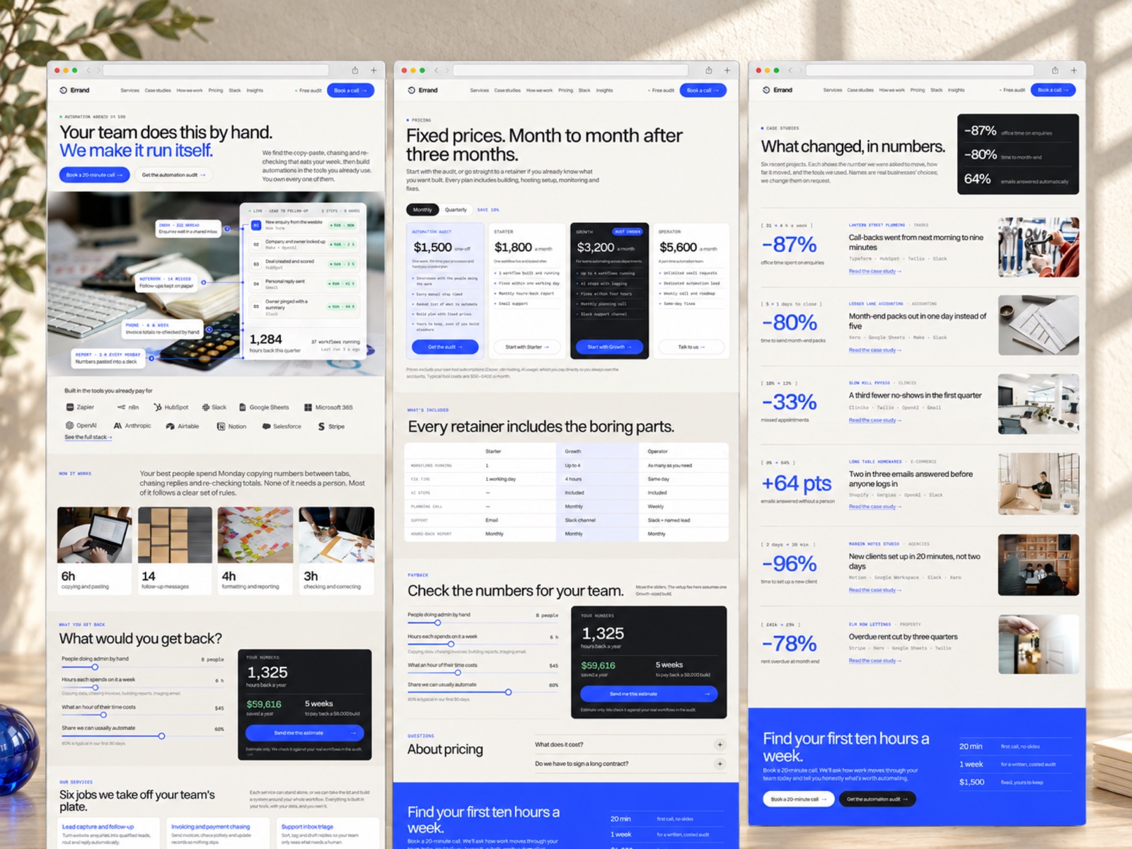 Automation Agency template, view 2