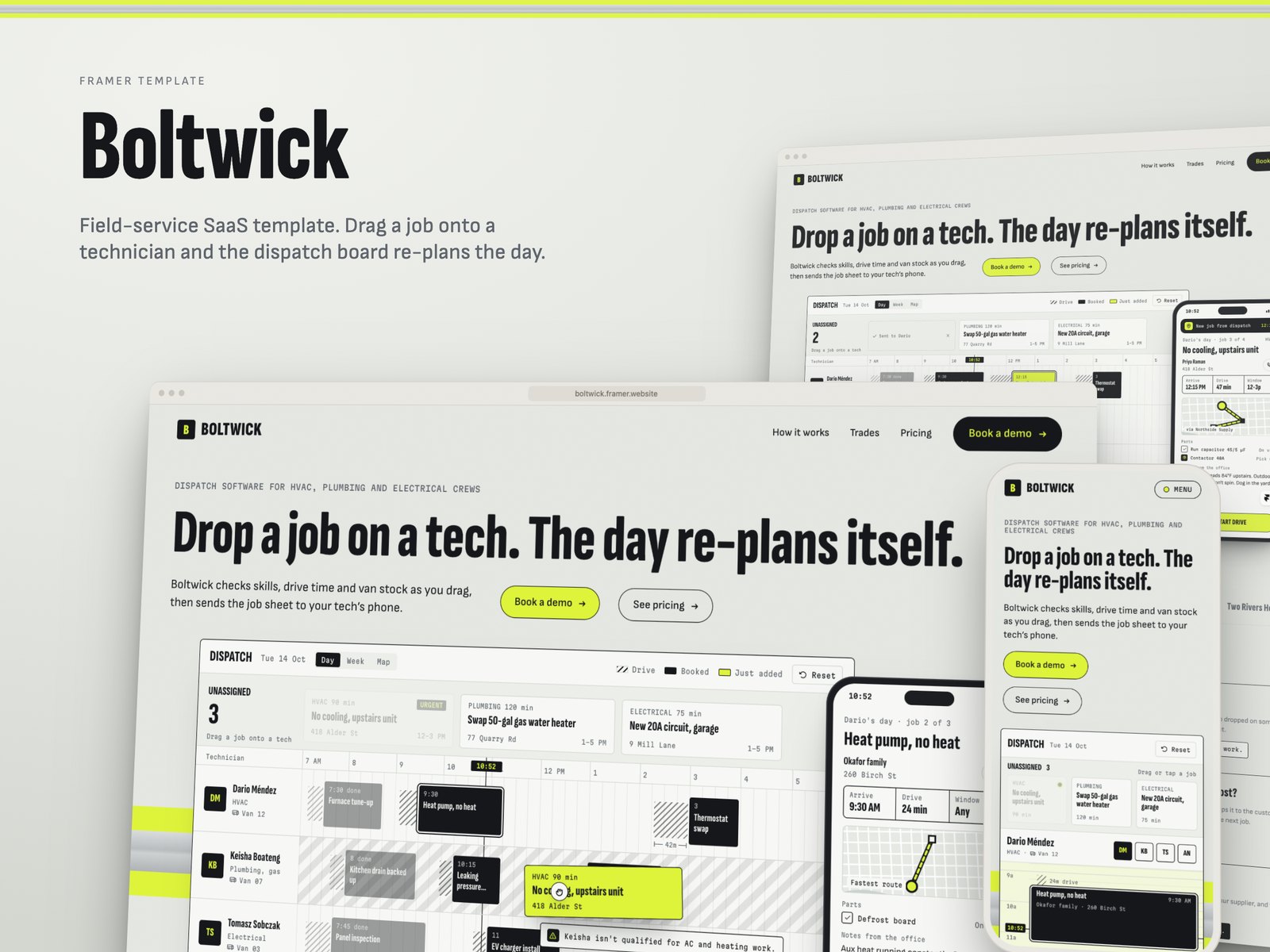 Boltwick Framer template