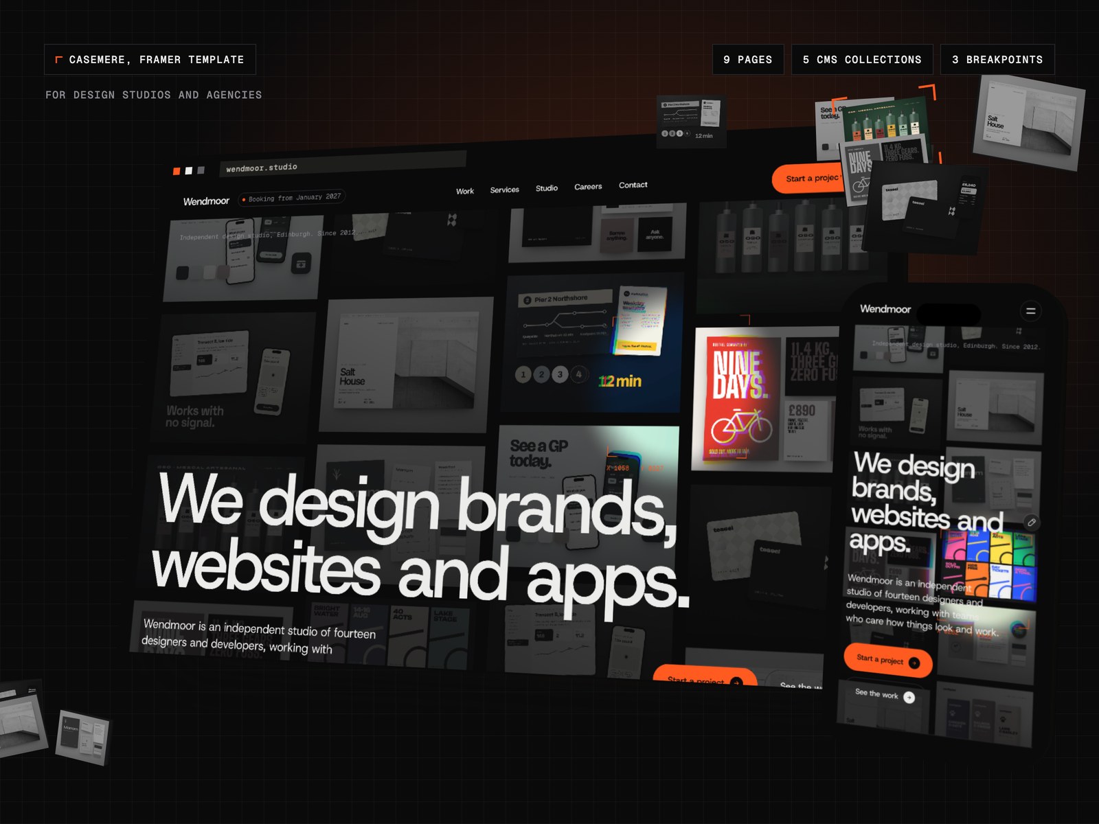Casemere Framer template