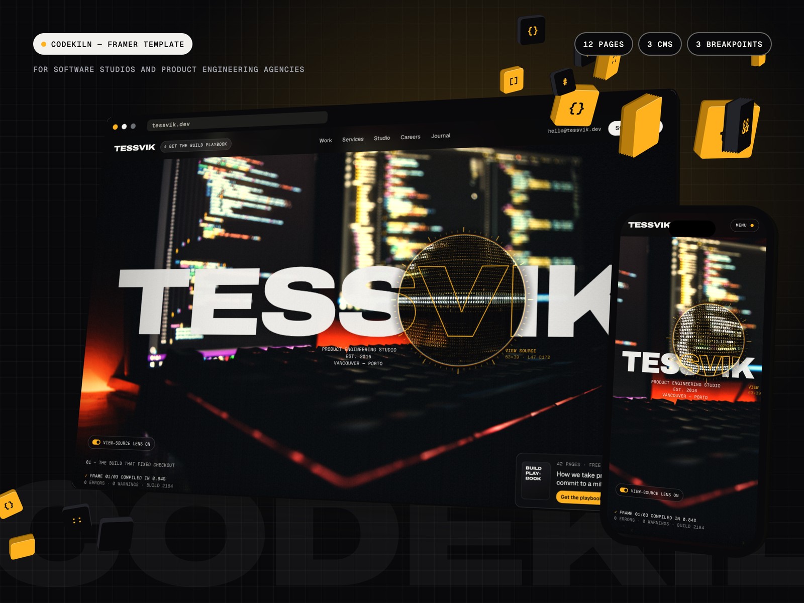 Codekiln Framer template