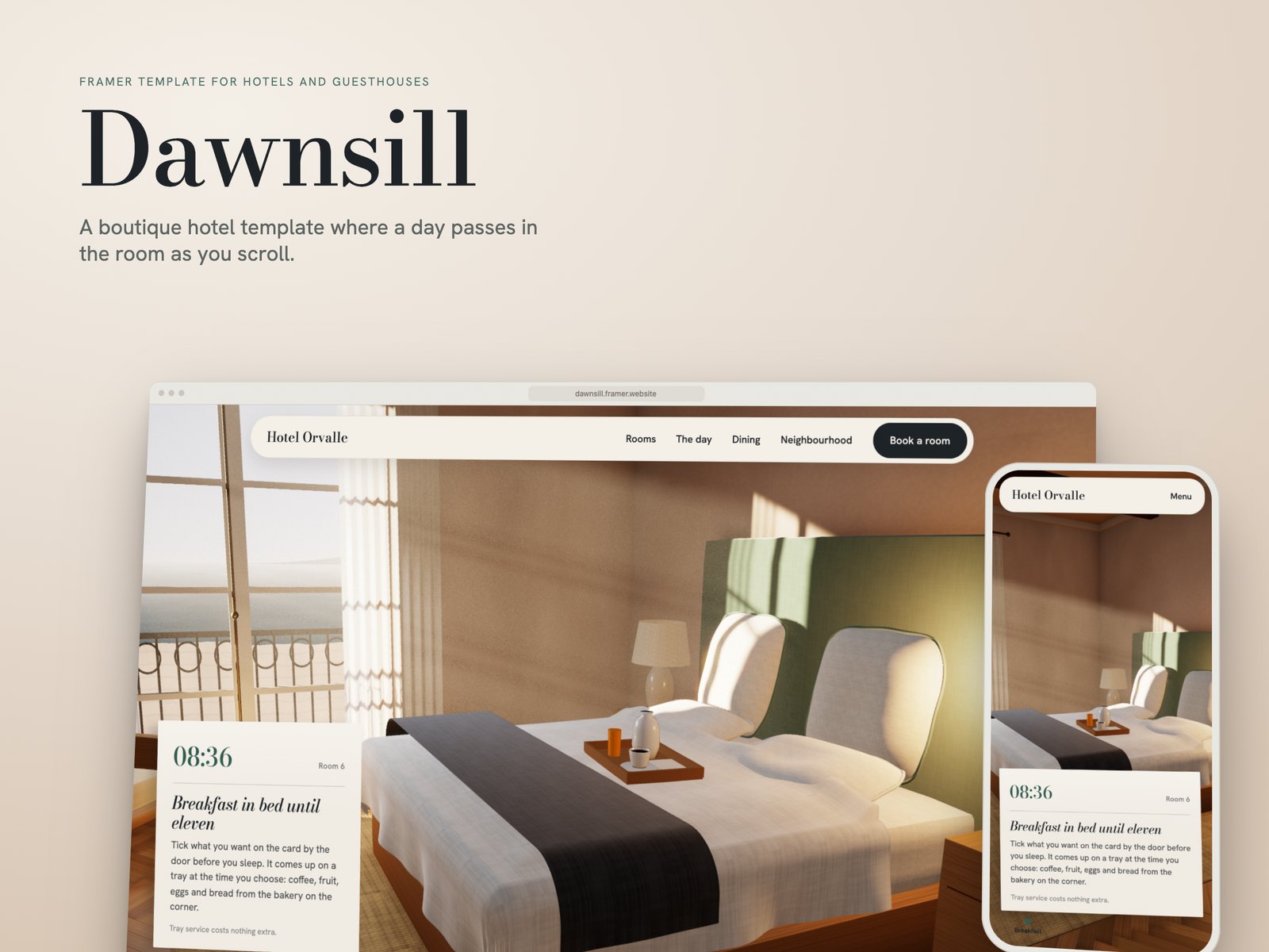 Dawnsill Framer template
