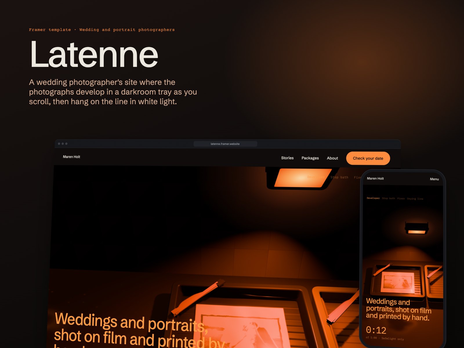 Latenne Framer template