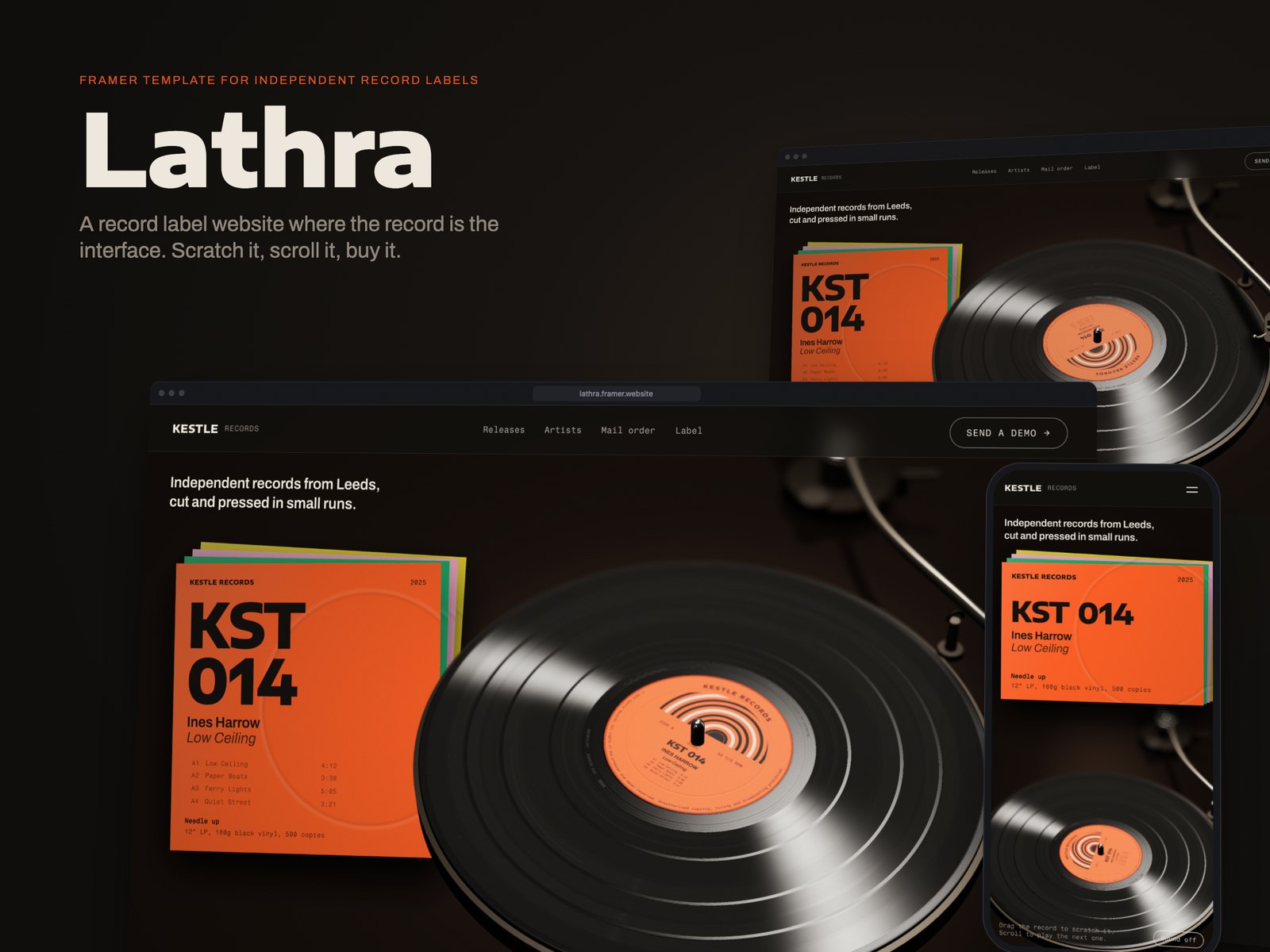Lathra Framer template