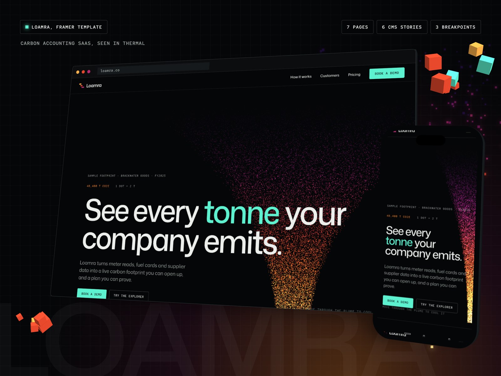 Loamra Framer template