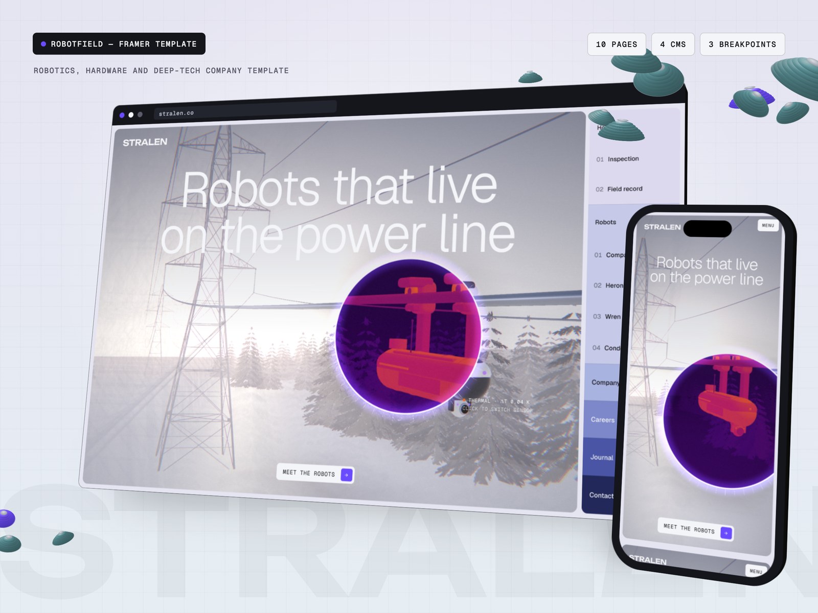 Robotfield Framer template