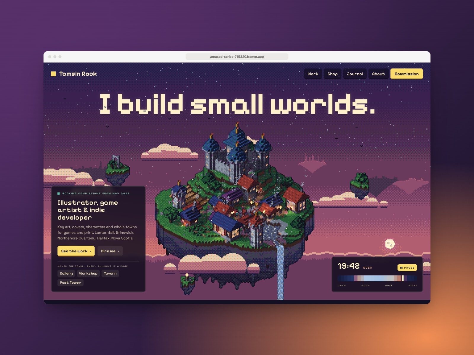 Spritefolio Framer template
