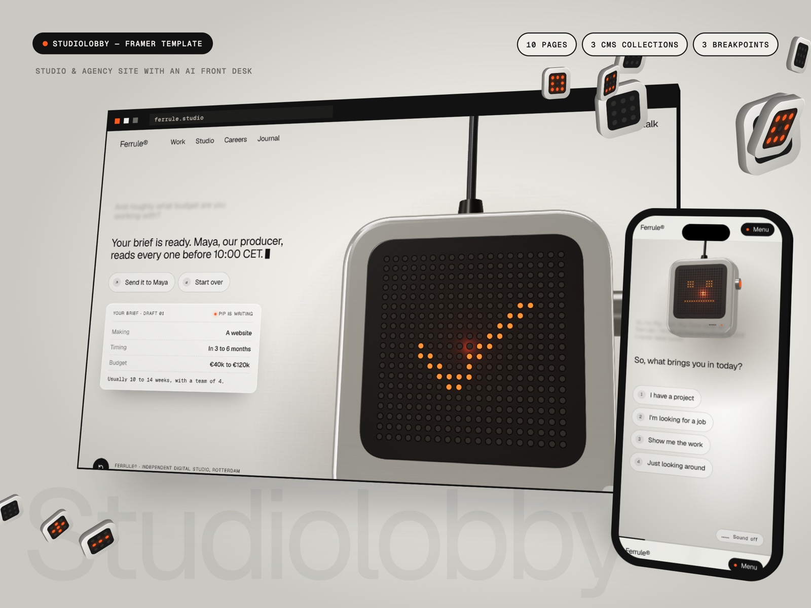 Studiolobby Framer template
