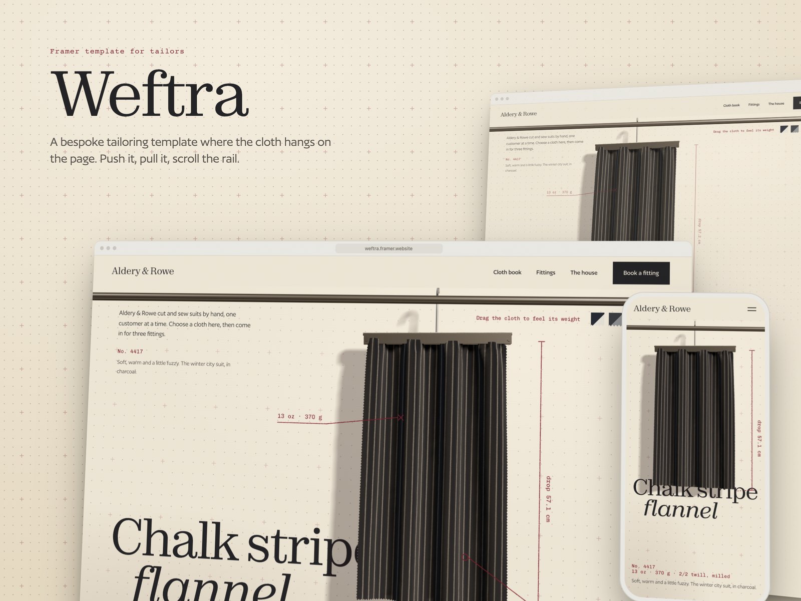 Weftra Framer template